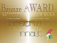 Der captain- music Award in Bronze f�r die Seite Bisch Basch Band